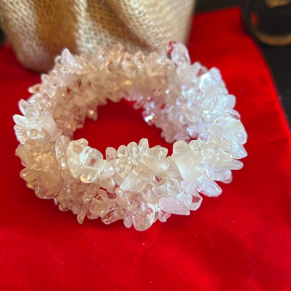 Gemstone Jewerly Gemstone Bracelet Crystal quartz Bracelet size 3-7